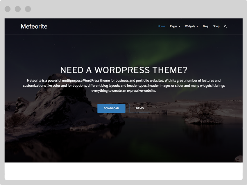 Meteorite theme